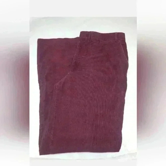 Vintage 70's/80's Maroon Corduroy Pants Men Size 36x34 No Tags